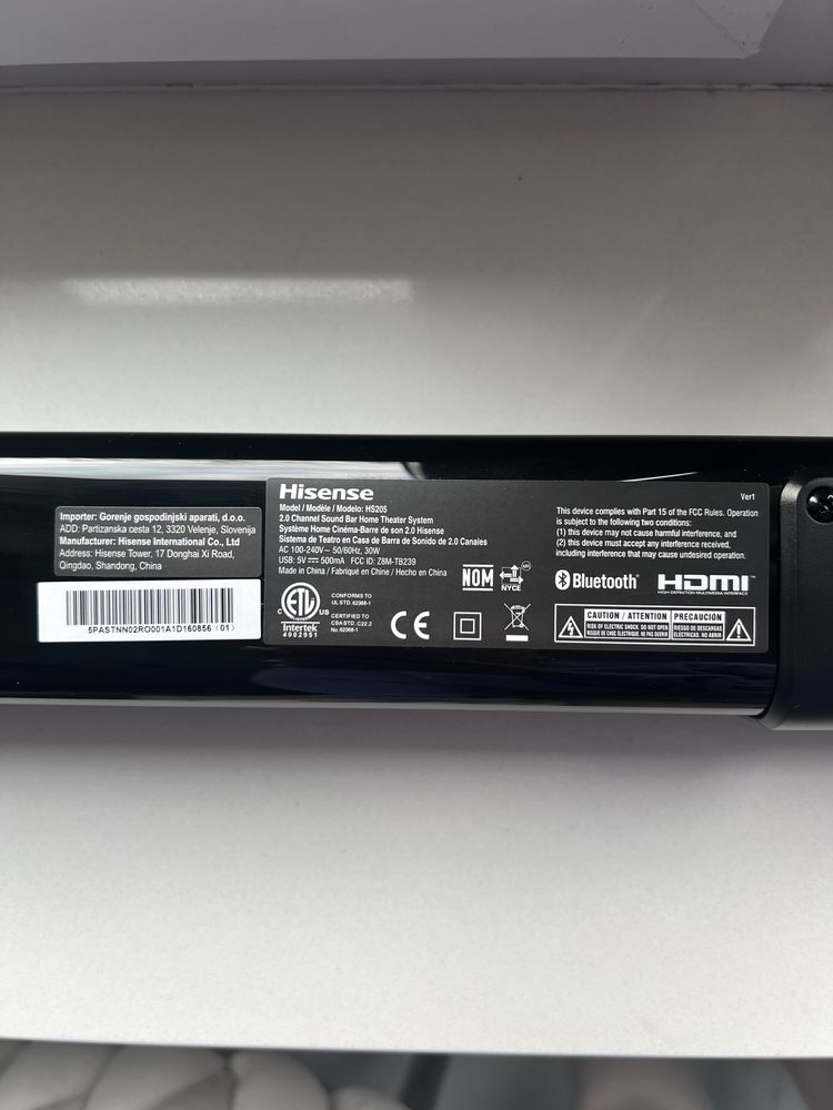 Soundbar HISENSE HS205