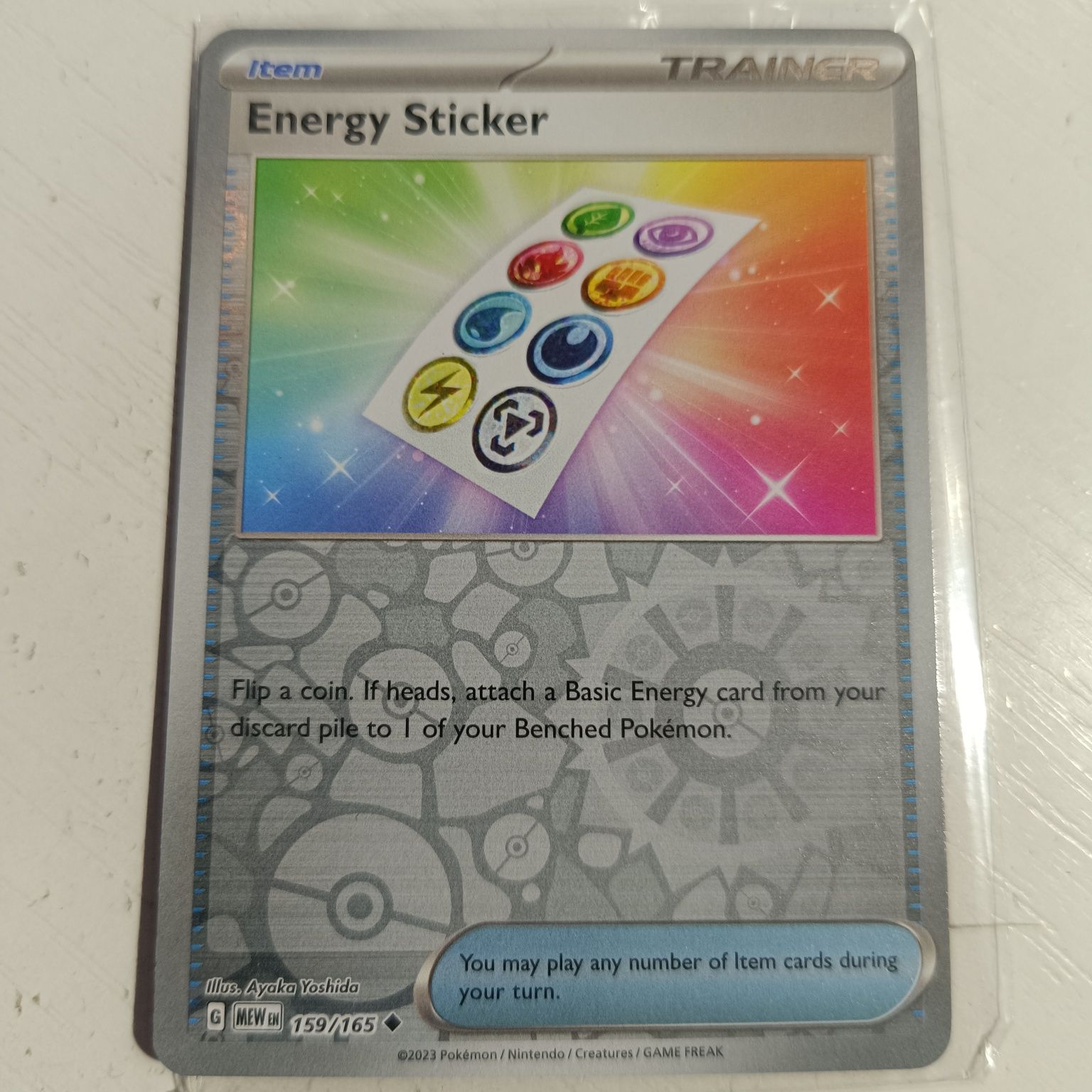 Karta pokemon Energy Sticker 159/165 Reverse Holo