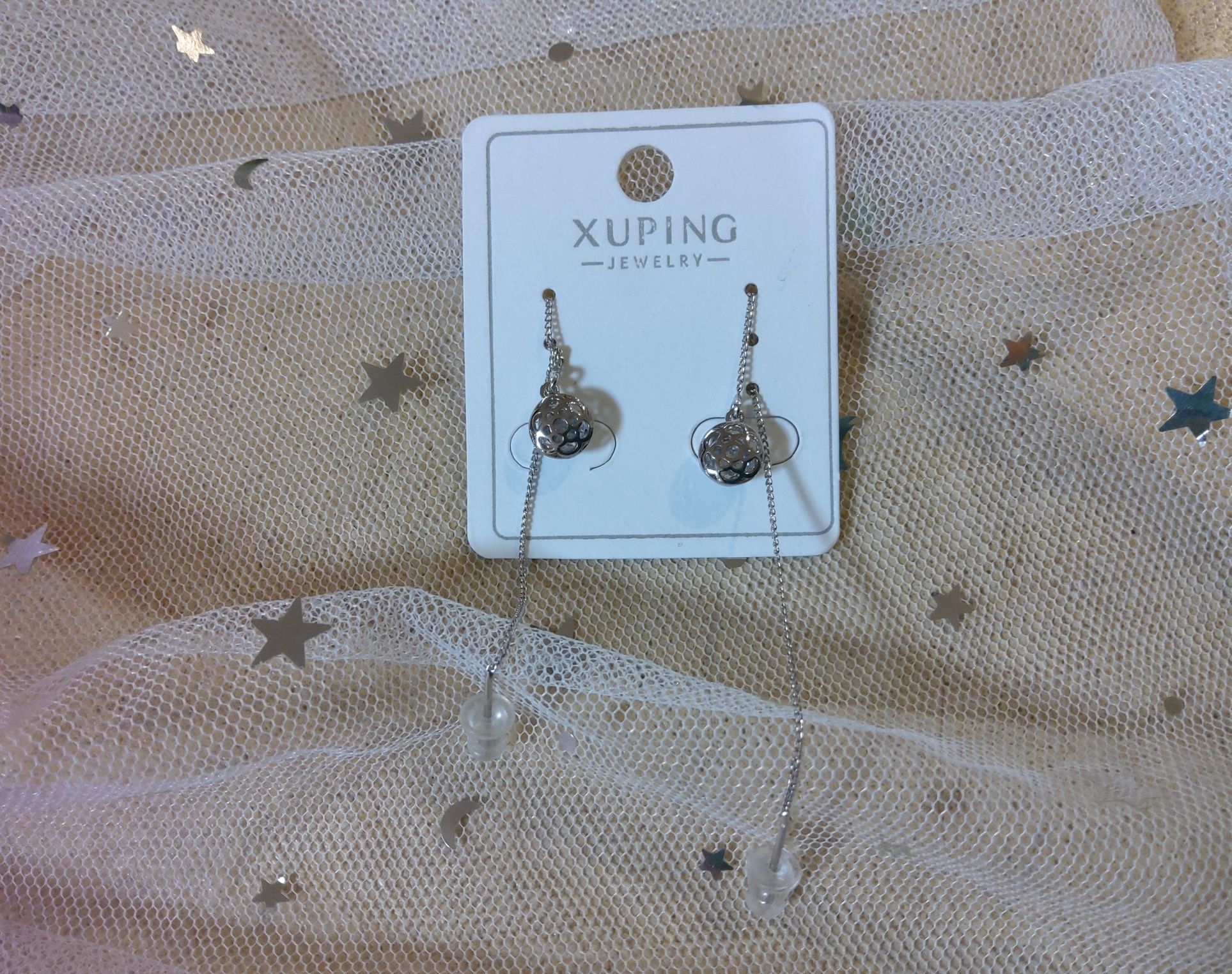 Серьги с цепочкой, Xuping, новые