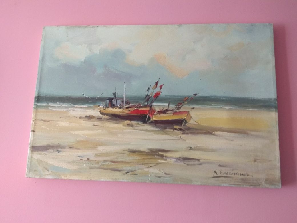 Marynistyka. Obraz olejny. Marian Kaczanowski.