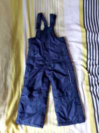 Spodnie od kombinezonu zimowego dla chłopca granatowe roz 86/92