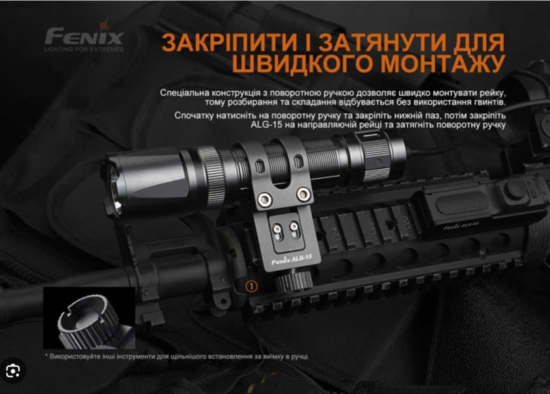 ліхтар Fenix ​​TK30 Laser та аксесуари