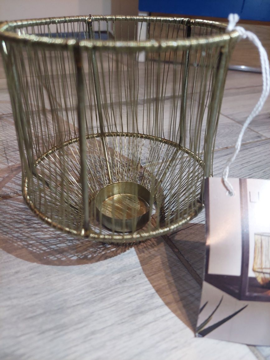Świecznik metalowy Lumeron Lighting nowy złoty boho loft

Sprzedam no