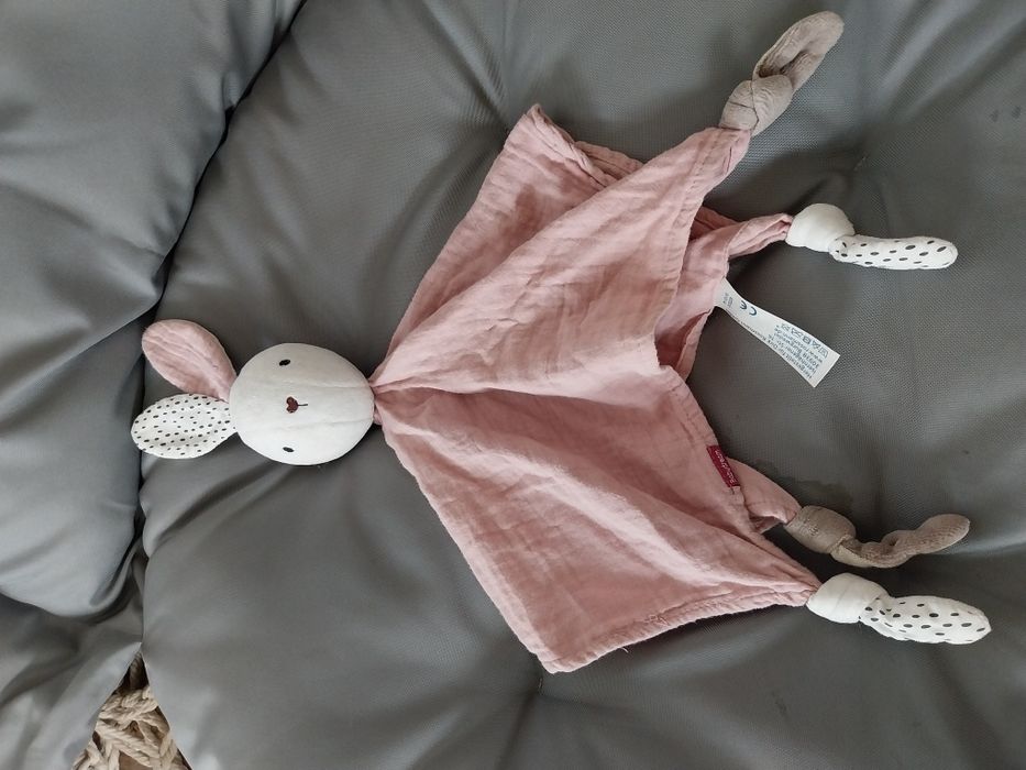 Przytulanka chusta, uspokajacz królik,sensoryczna,kontrastowa.Babydrem