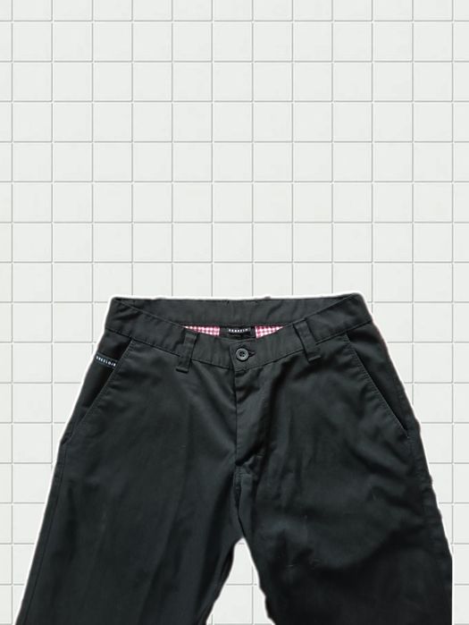 Czarne spodnie męskie eleganckie 36 cm pas / XS L32