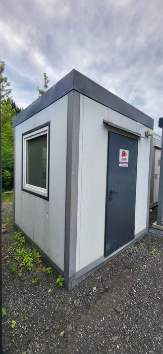 Używane kontenery stróżówki 2,4x2,4m na sprzedaż