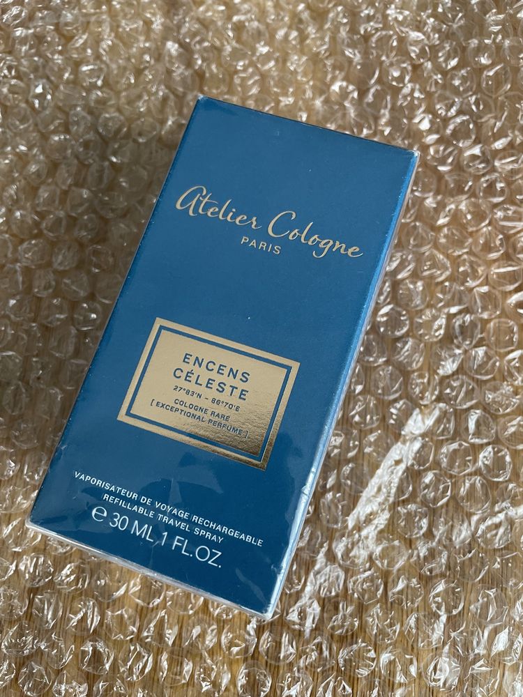 Atelier Cologne Encens Celeste 30ml travel size Folia nisza prezent