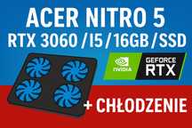 Acer Nitro 5 i5-11gen RTX 3060 16GB RAM 512SSD + Podstawka chłodząca