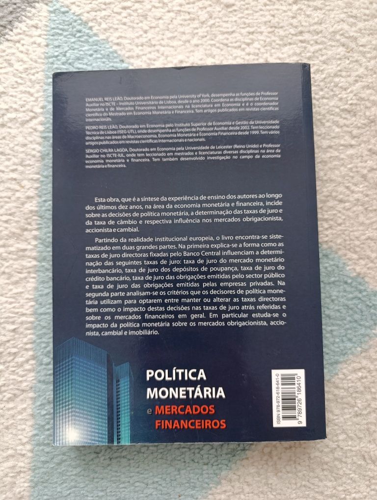 Livro Politica Monetária  e mercados financeiros
