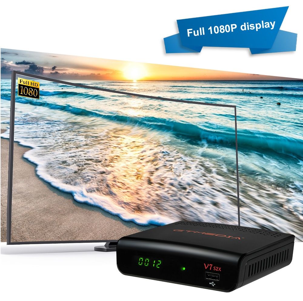 Receptor GTMEDIA V7 S2X DVB-S2/S2X Full HD SELADO