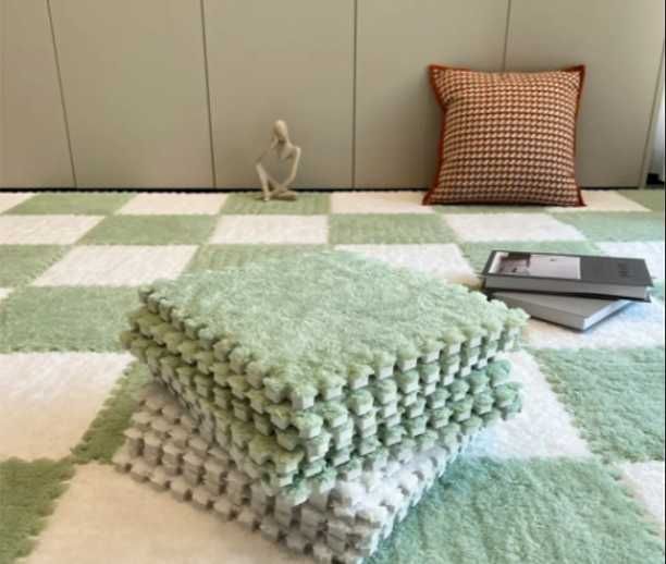 Пазл плюшевий Коврик з ворсом м'яка підлога килимок пазл