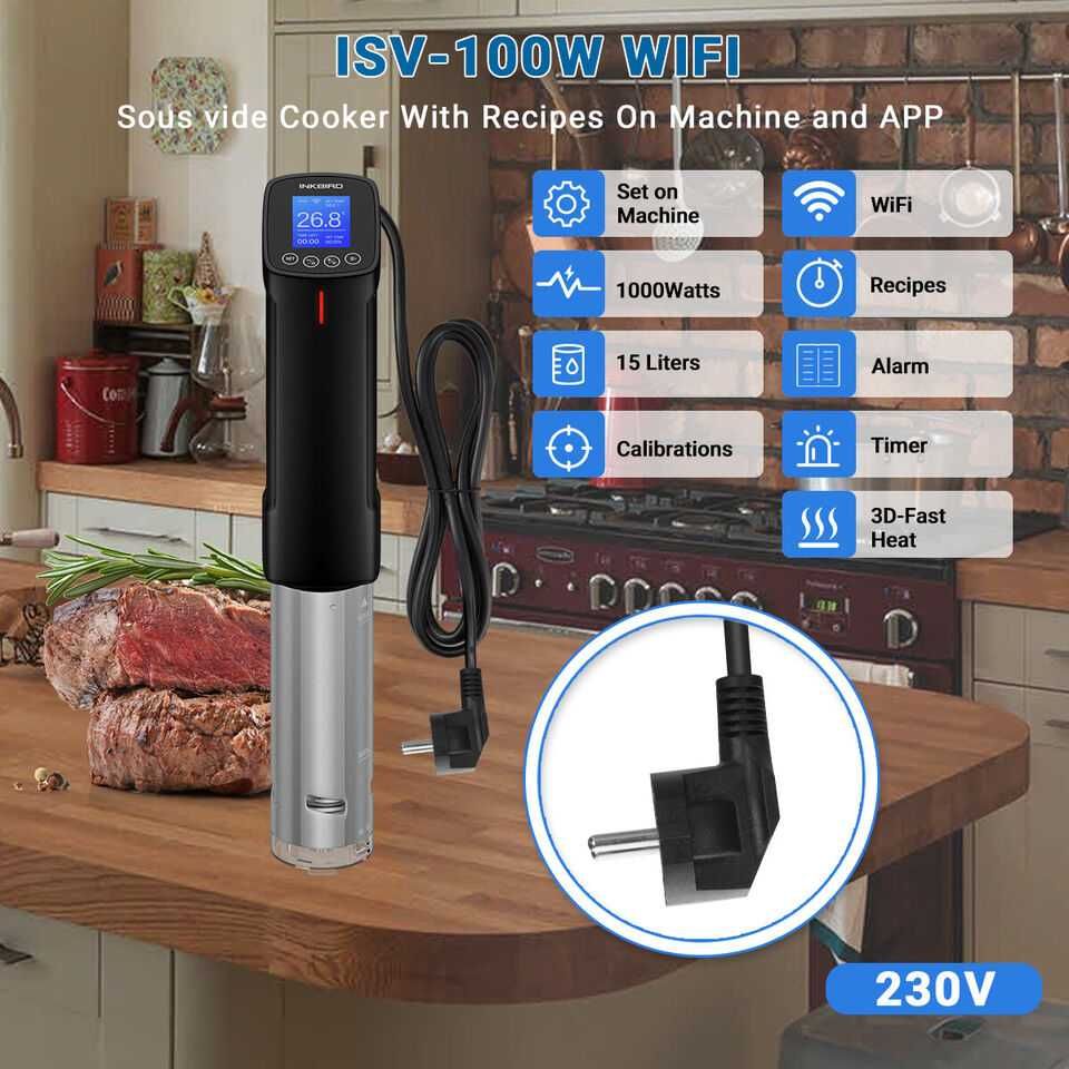 Термостат Caso Inkbird WiFi Silver Crest Су вид від Сувид Sous Vide