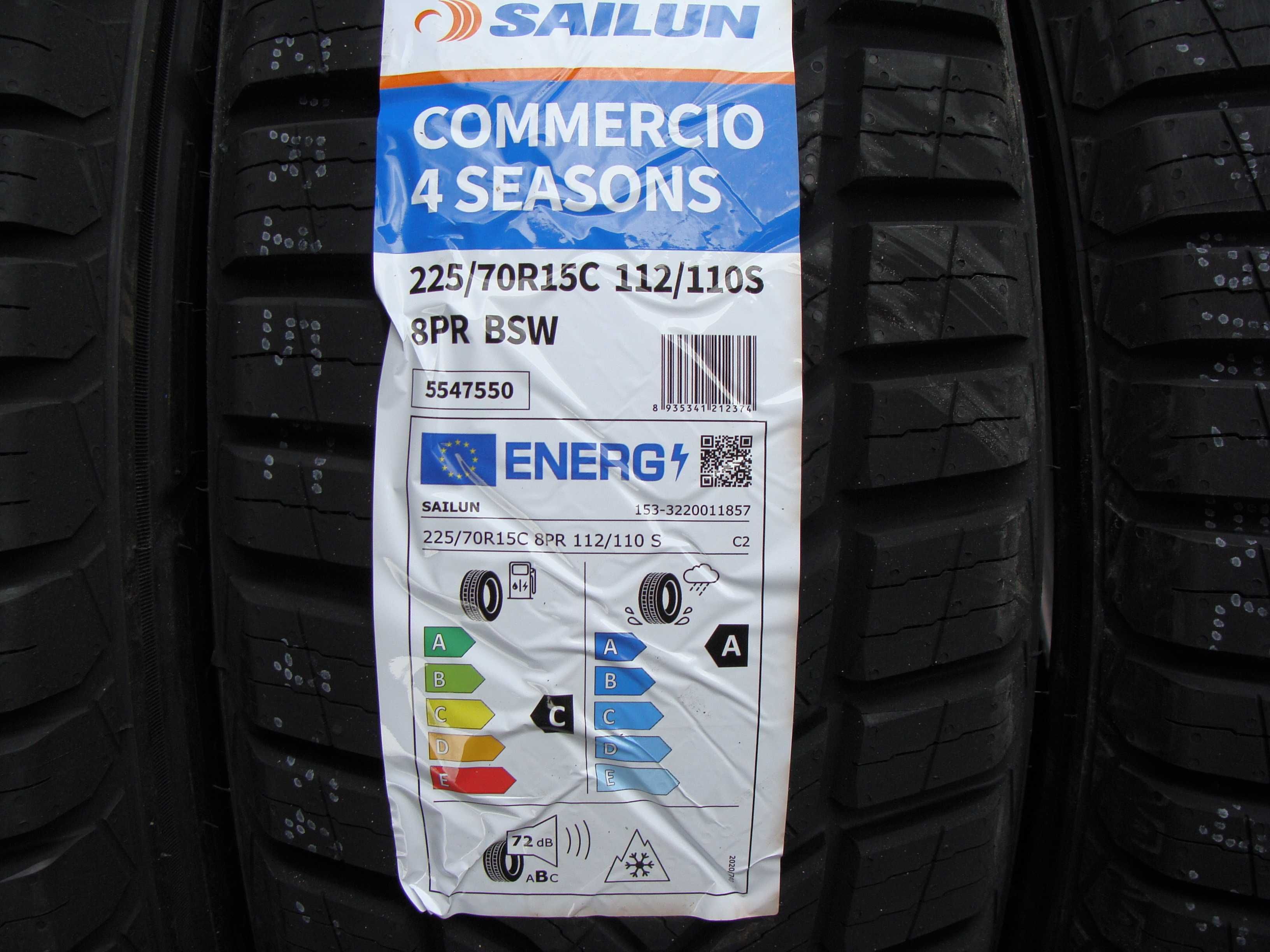 Opony 225 / 70 R 15 C Sailus 4seasons Nowe Całoroczne Bus