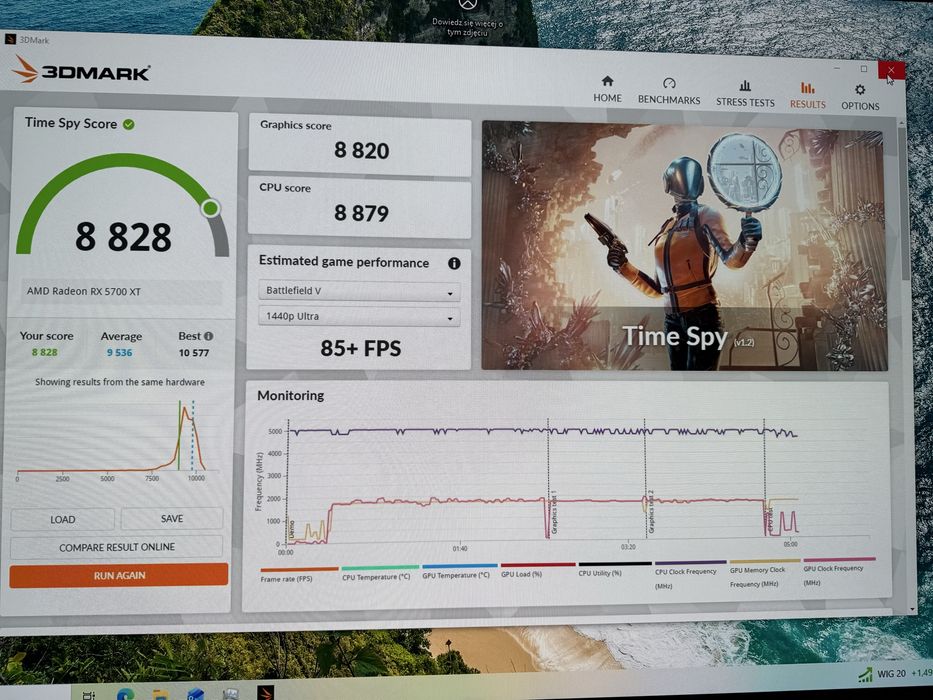 Komputer do gier Radeon RX5700XT Ryzen 7500F 16GB DDR5 Windows