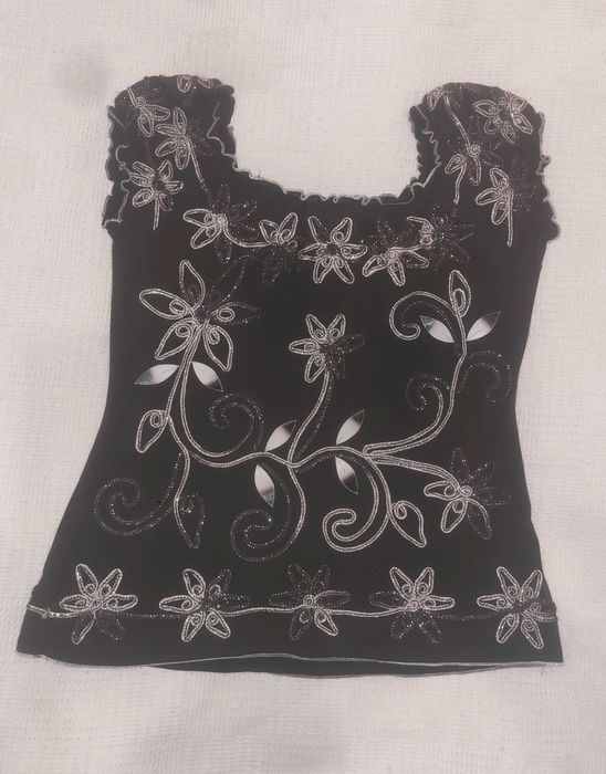 Elegancka brązowa  bluzka rozm.S