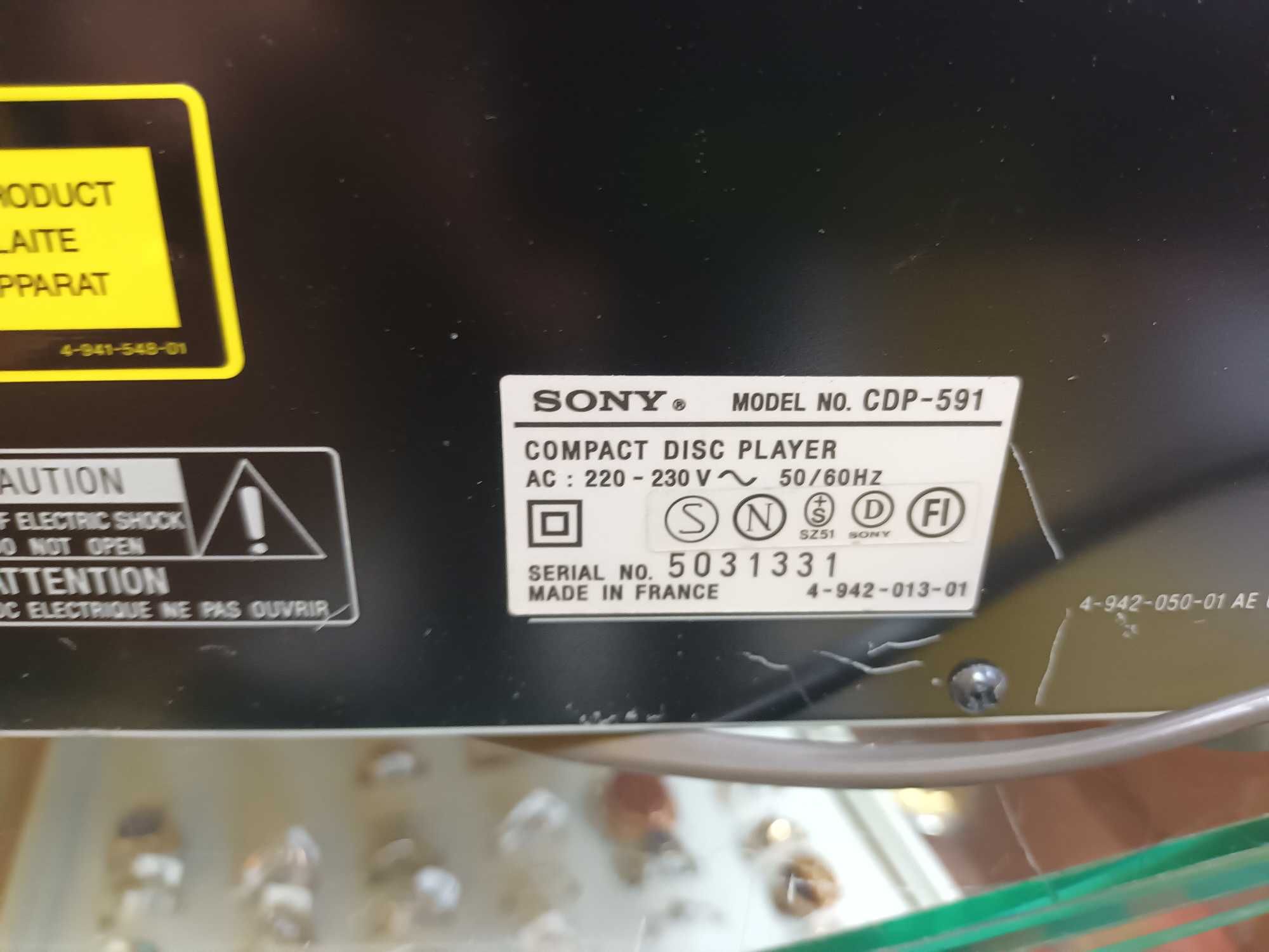 Odtwarzacz CD SONY CDP-591