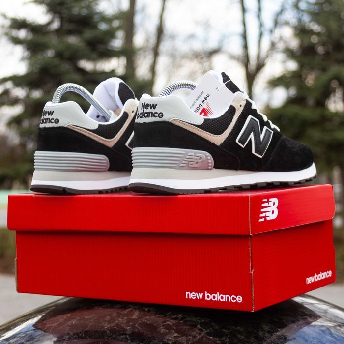 (1925-26) Кросівки New Balance 574 чорні з білим (з 36 по 45) нб