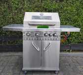 Grill Gazowy  EL FUEGO Cincinnati  ŻELIWO 18.2KW z szybą 4+1