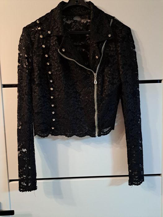 Bolerko ramoneska narzutka koronka 36-38 rozmiar S