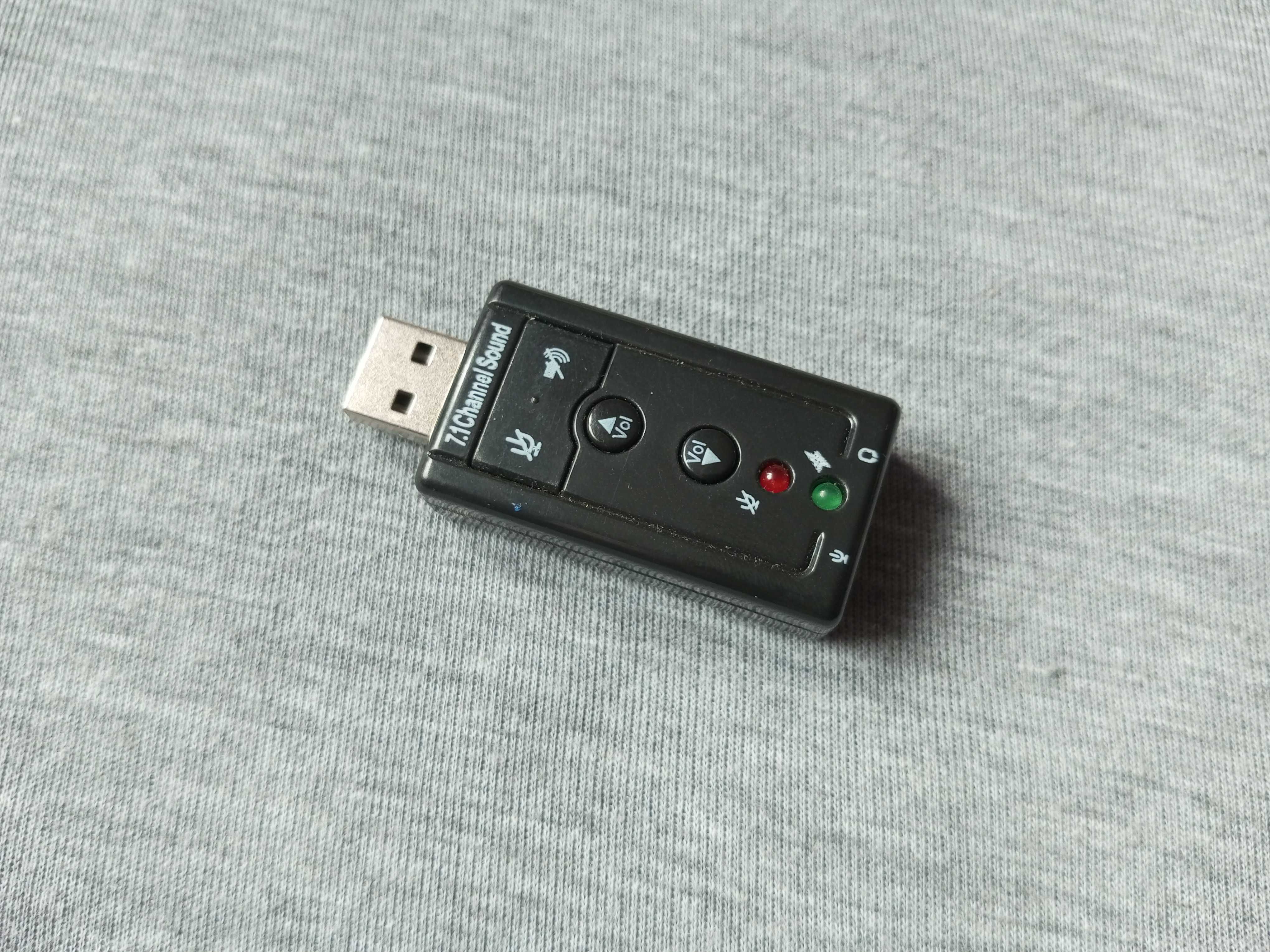 Звуковая карта USB 7,1  Внешний звуковой адаптер.Аудио плата