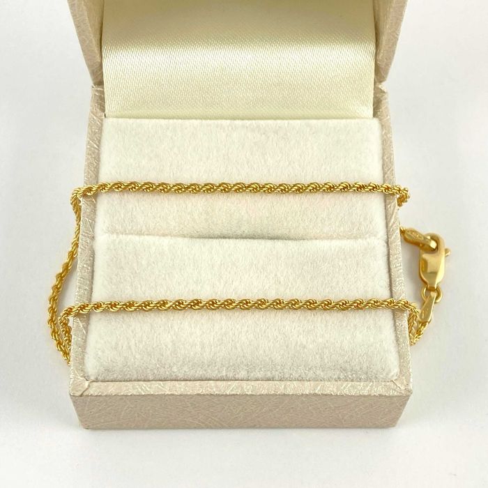 ZŁOTA bransoletka KORDEL 1,55 mm PRÓBA 585 (14K) długość 20,5 cm