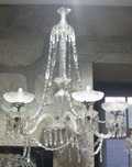 Lustre candeeiro em cristal de tecto