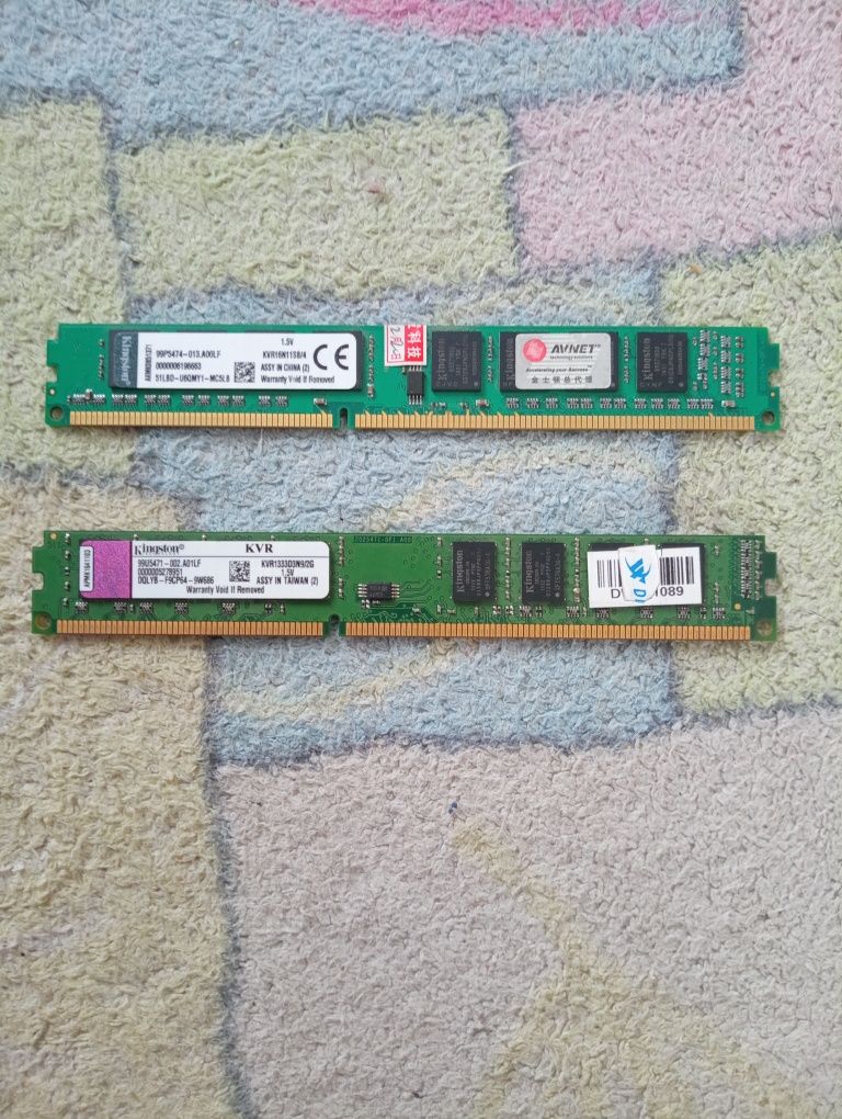 Память ОЗУ DDR3 Kingston 8Gb и 2 Gb