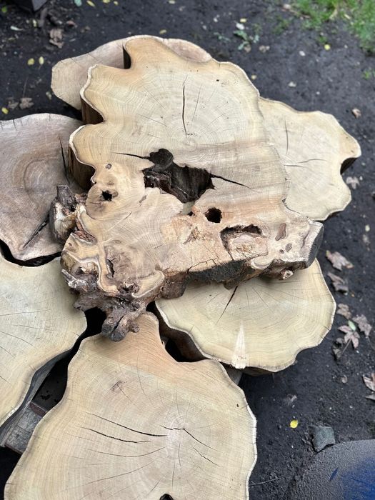 Plastry drewna Akacji Stolik kawowy