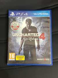 Gra  Uncharted 4 Kres złodzieja PS4 PS5 PlayStation 4 5