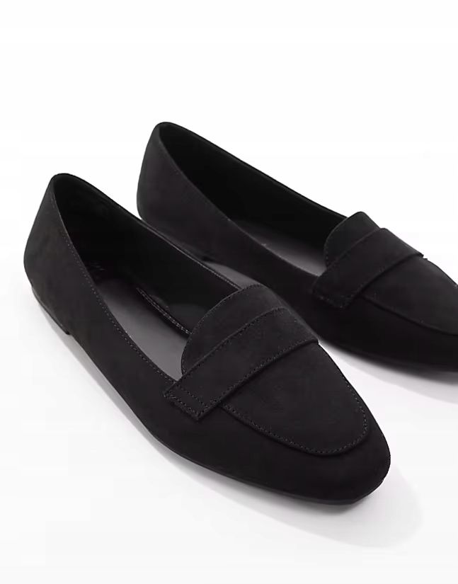Asos Design 37 Czarne Mokasyny Lilie Klasyczne J25942