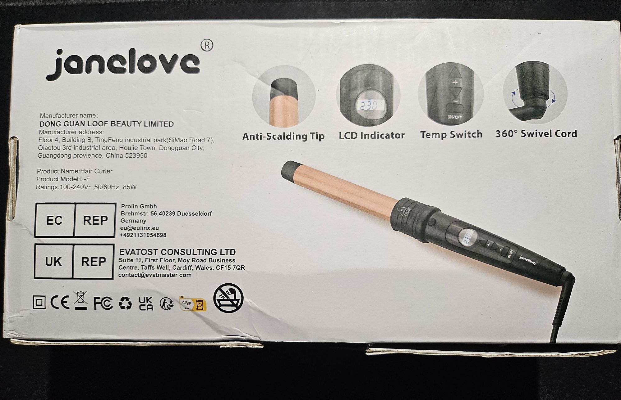 Lokówka do włosów janelove 6 w 1