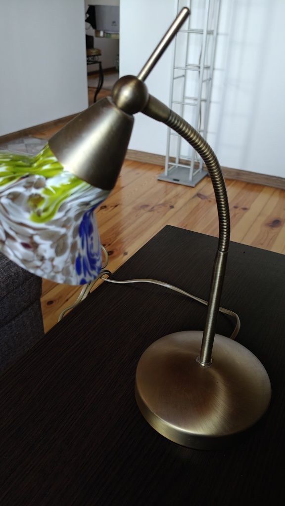 Mosiężna lampka w stylu vintage