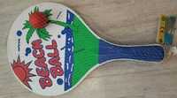 Zestaw rakietki z piłką do tenisa badminton tenis plażowy