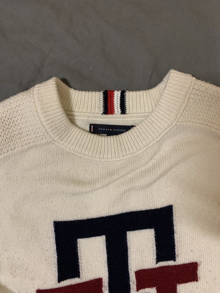 Tommy Hilfiger шерстяний casual  светр y2k