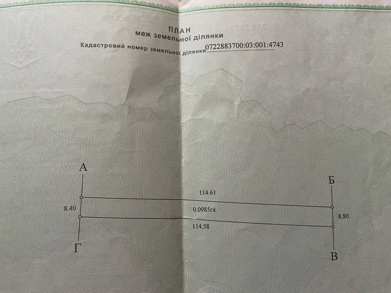 Земельна ділянка сільськогосподарського призначення