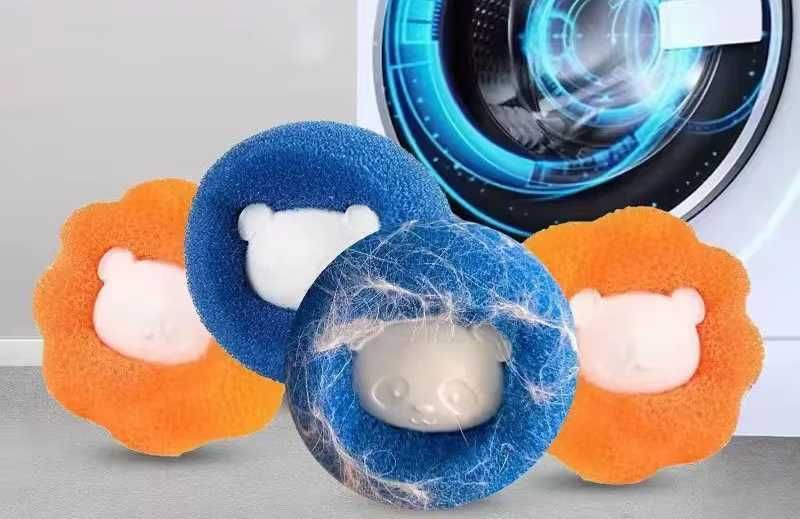 Kulki kule do prania pralki antykłaczki zbierające sierść włosy 6 szt