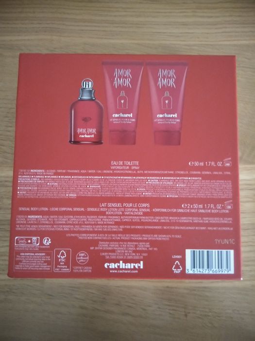Coffret Cacharel Amor Amor NOVO