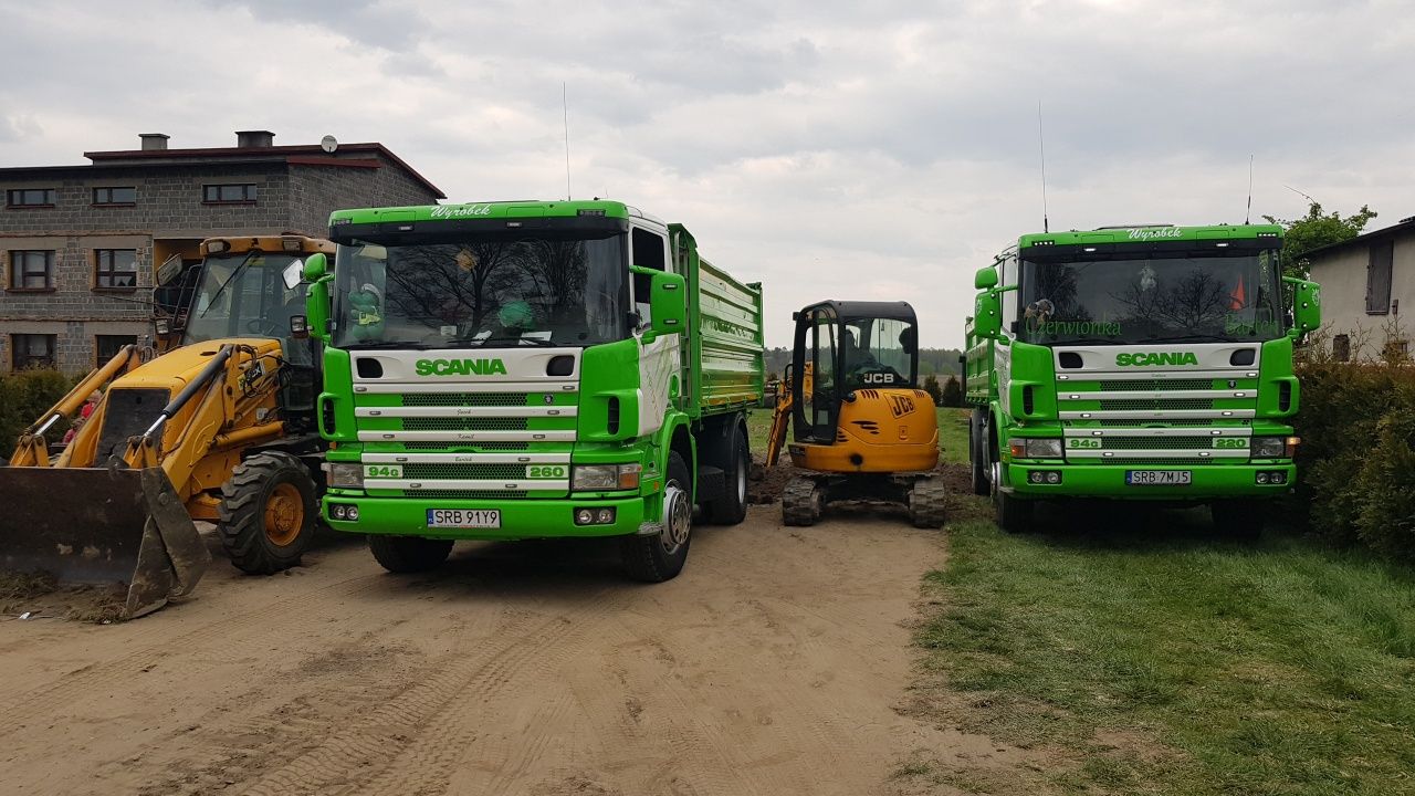 Usługi koparką od 120zl/h oraz usługi transportowe Wyburzenia!