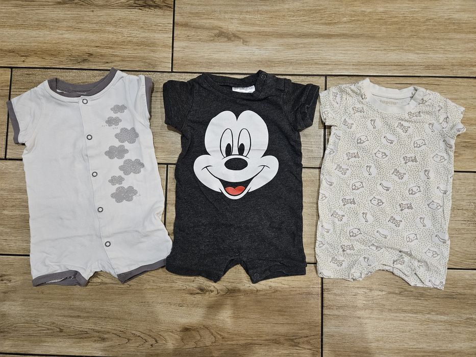 Zestaw rampersy piżamki H&M r 56 62