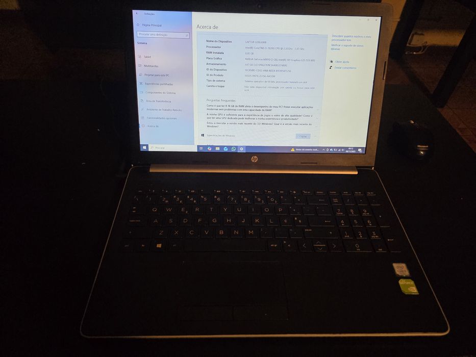 Portatil laptop HP