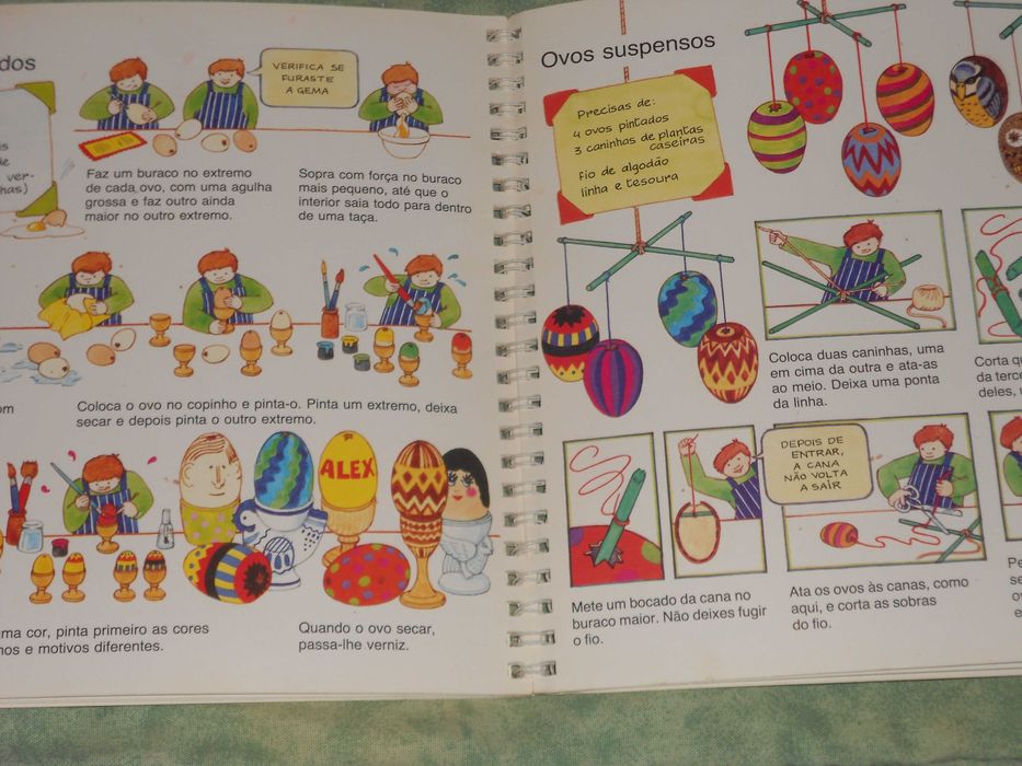 Livro infantil crianças actividades sabes fazer presentes, desabrochar