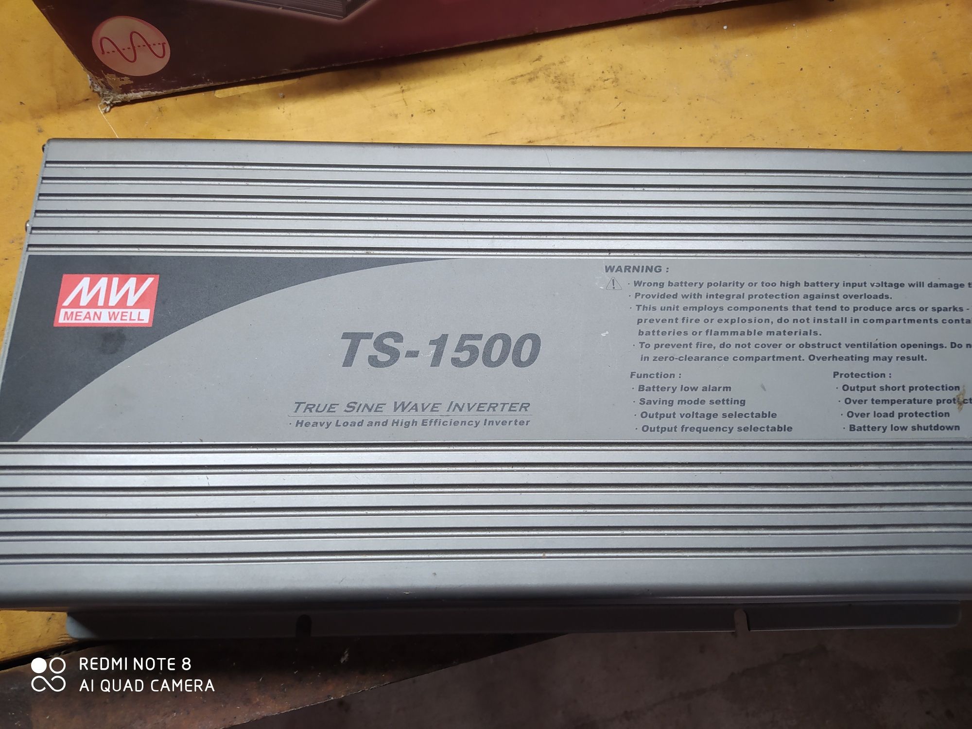 Inversor de corrente de 1500w de onda pura