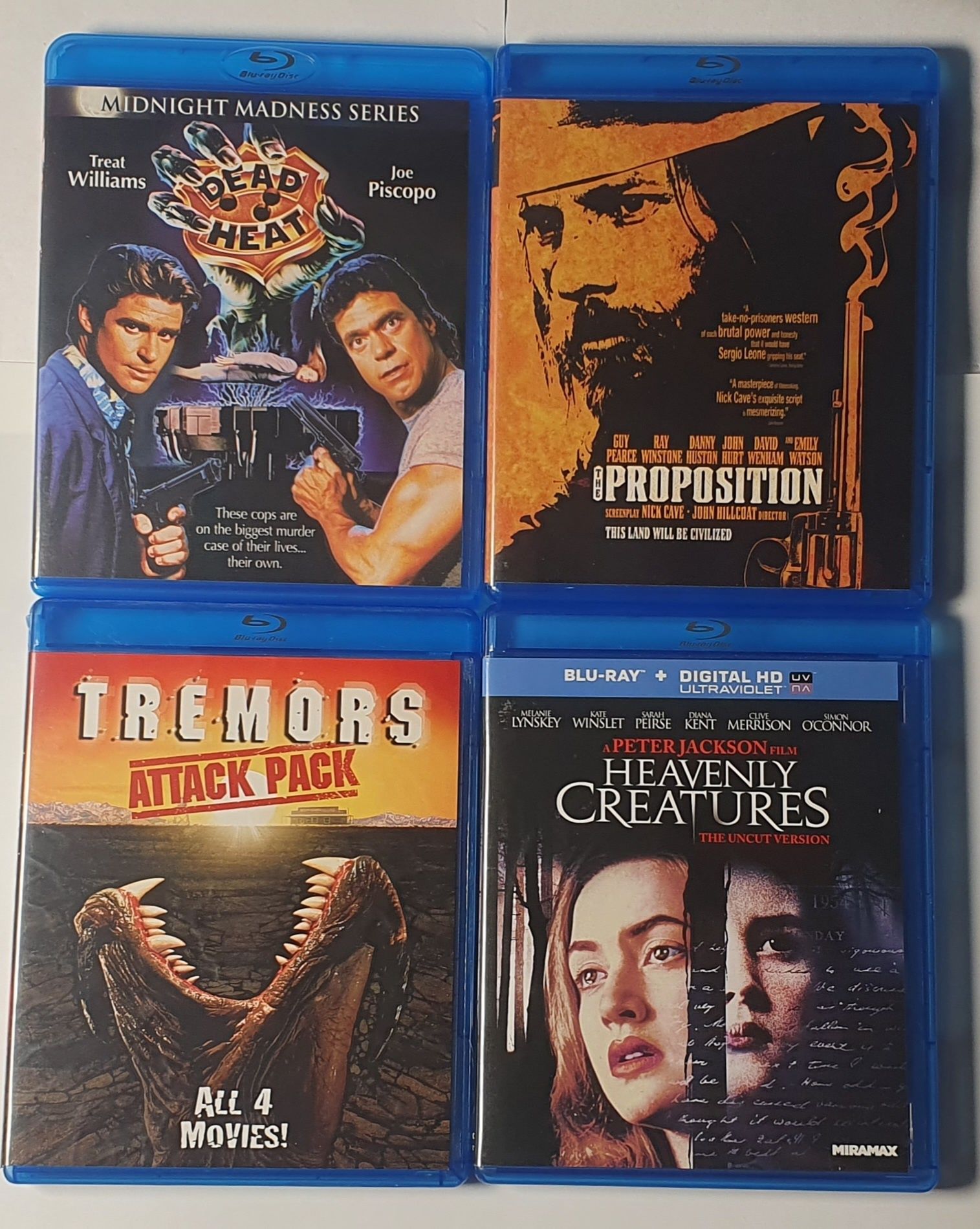 Zestaw 7 filmów Blu-ray Tremors 1,2,3,4, Dead Heat, Proposition
