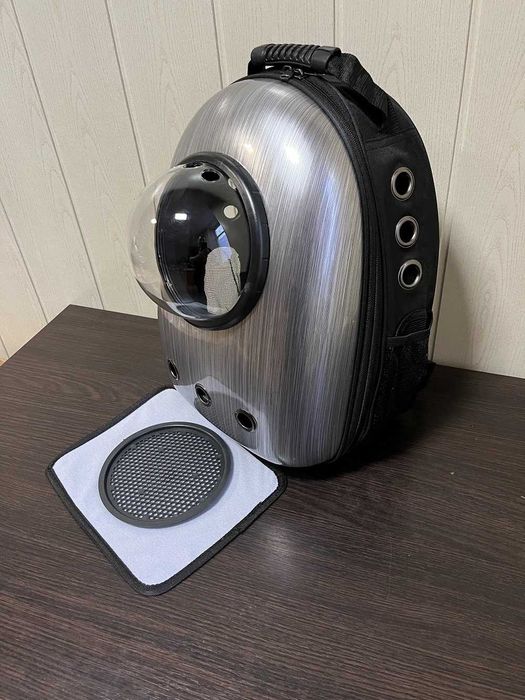 Рюкзак переноска для котів маленьких собак з ілюмінатором до 8 кг