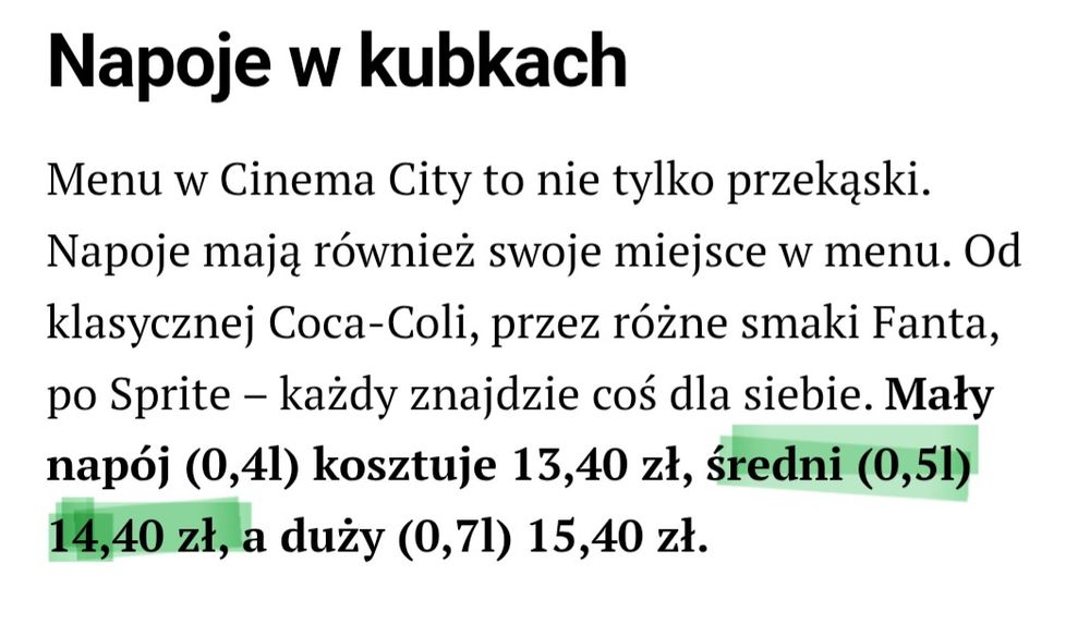 Voucher do baru Cinema City