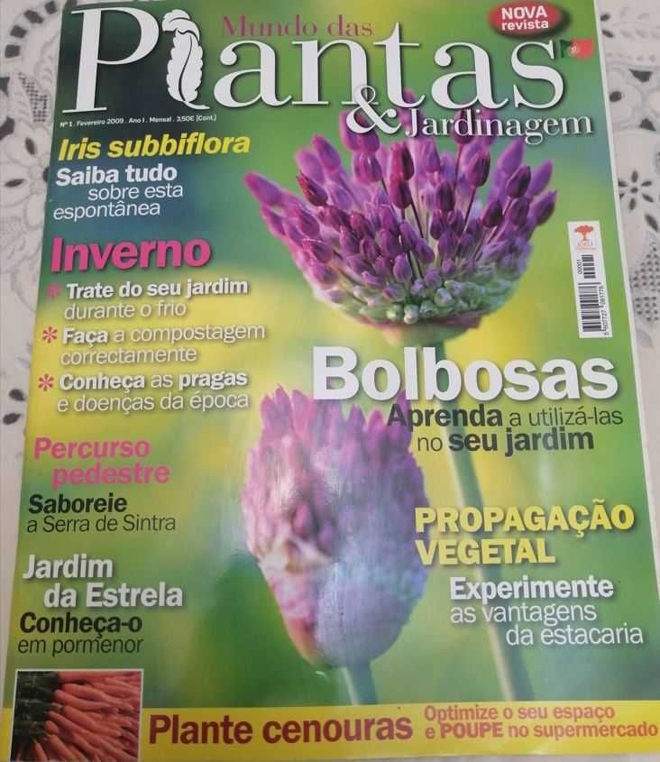 5 Revistas de "Plantas e Jardinagem" NOVAS de 2008/2009 LOTE 1
