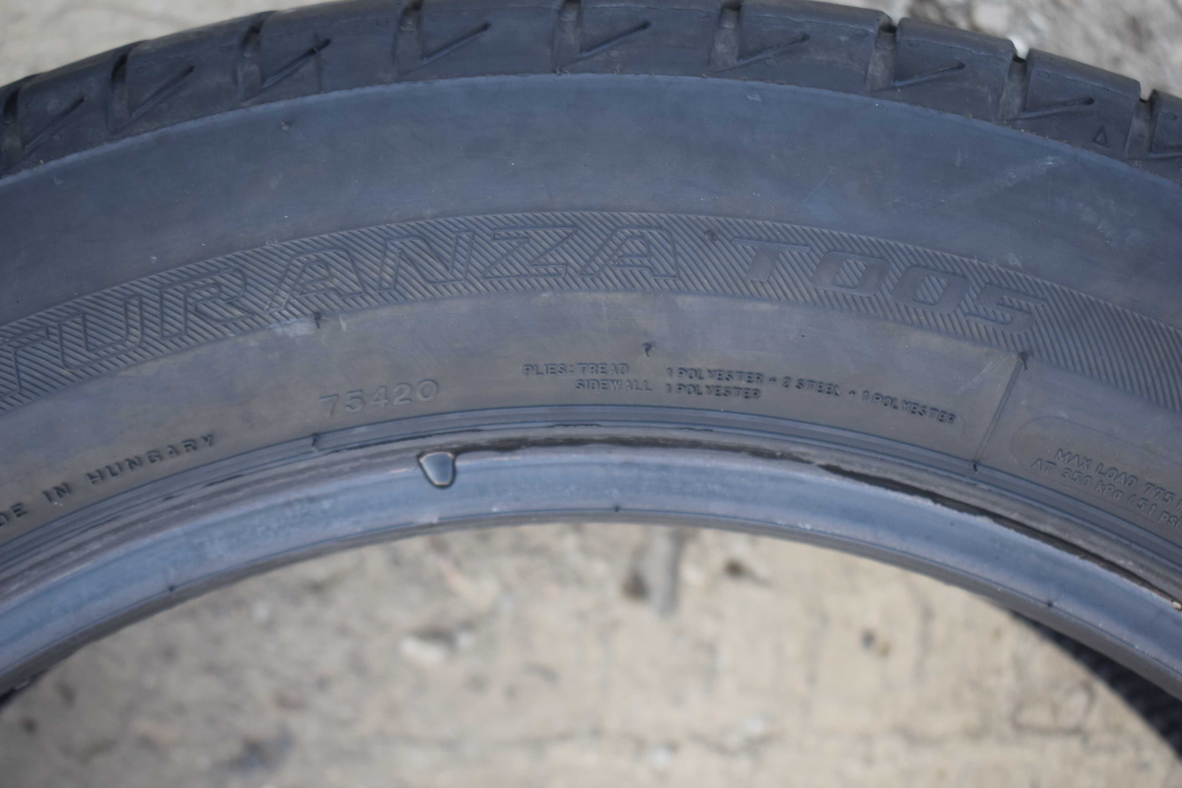 1X opona 225/55R19 BRIDGESTONE Turanza T005 19r. 6mm