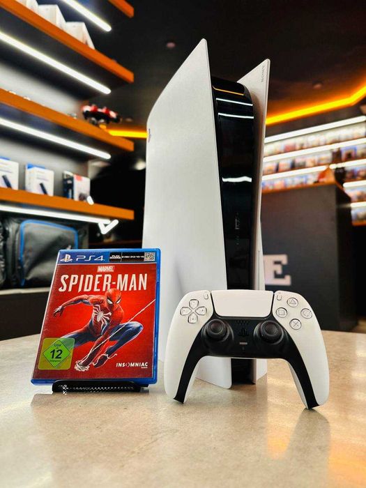 Sony PlayStation 5 Blu-ray 825gb + гра Spider-Man в подарунок!