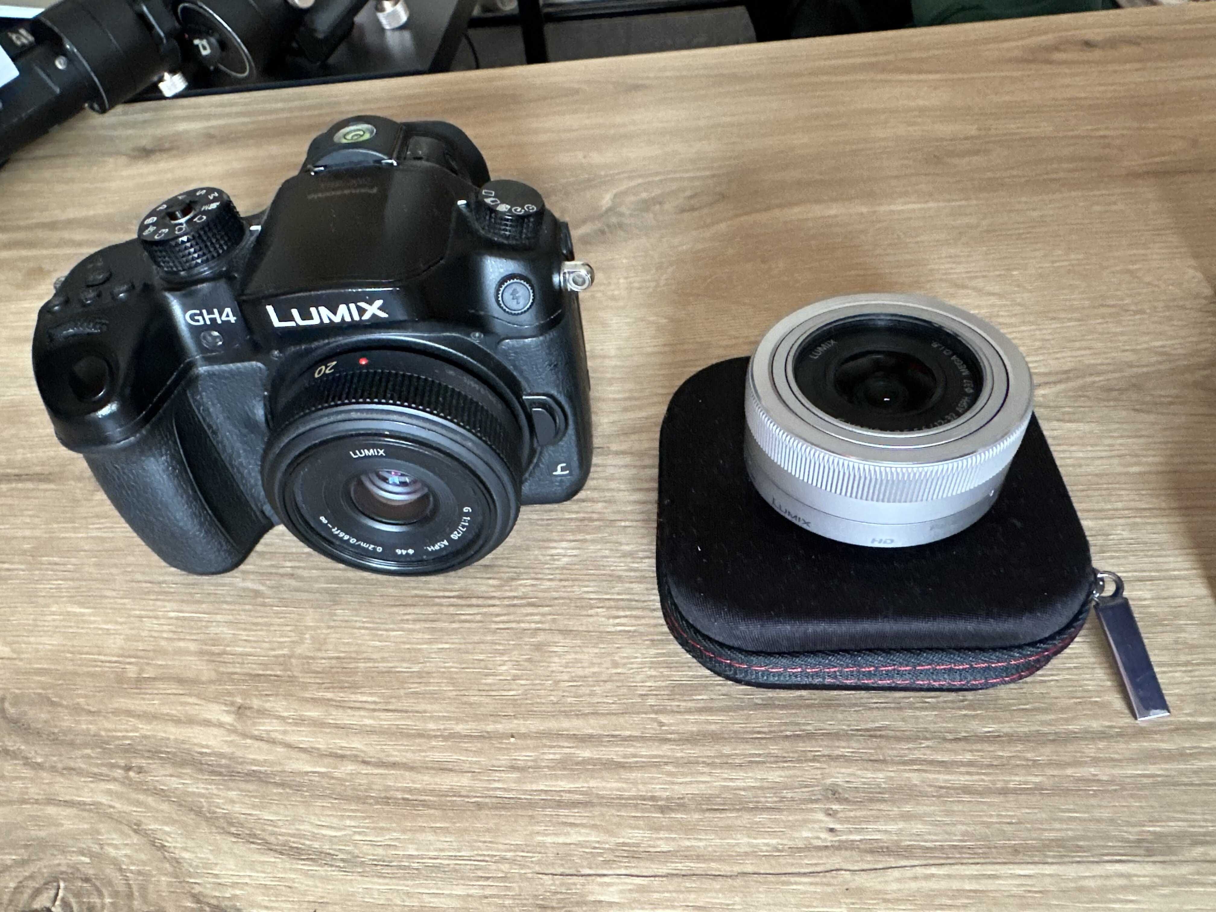 PANASONIC LUMIX GH4 + dwa obiektywy