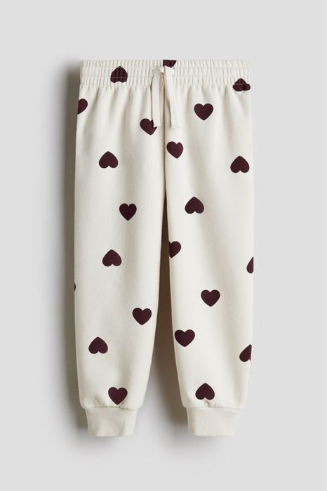 Теплі штани на флісі з принтом H&M